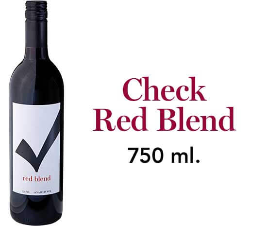 Check red blend