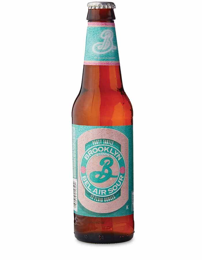 A bottle of Brooklyn Bel Air Sour beer