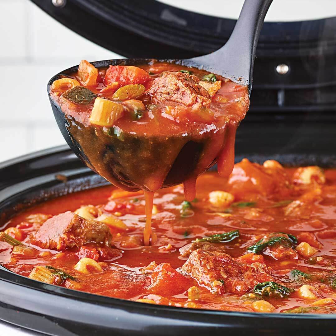 Slow-Cooked Beef Minestrone