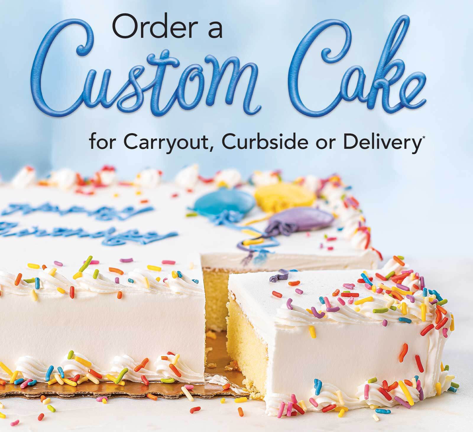 Order Wegmans custom cakes, birthday cakes, and cookie cakes