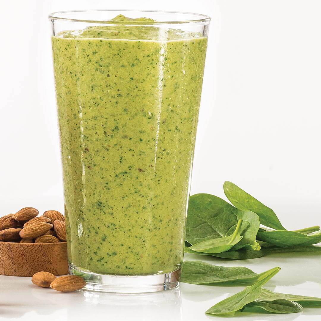 Green Smoothie with Protein & Almonds