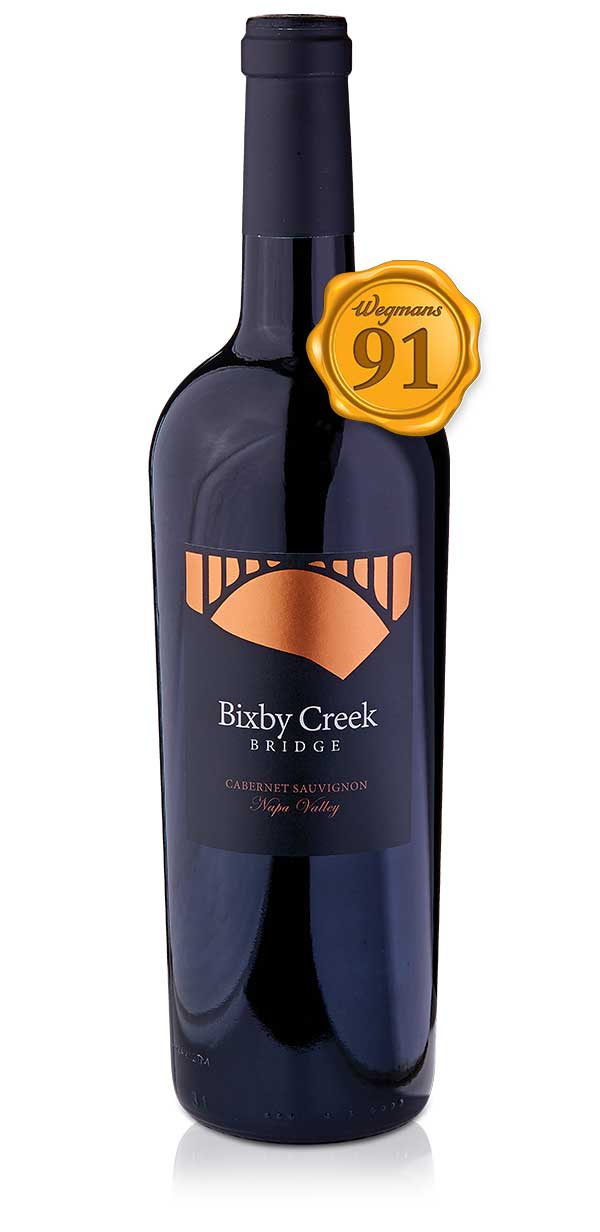 bottle of Bixby Creek Bridge Napa Valley Cabernet Sauvignon