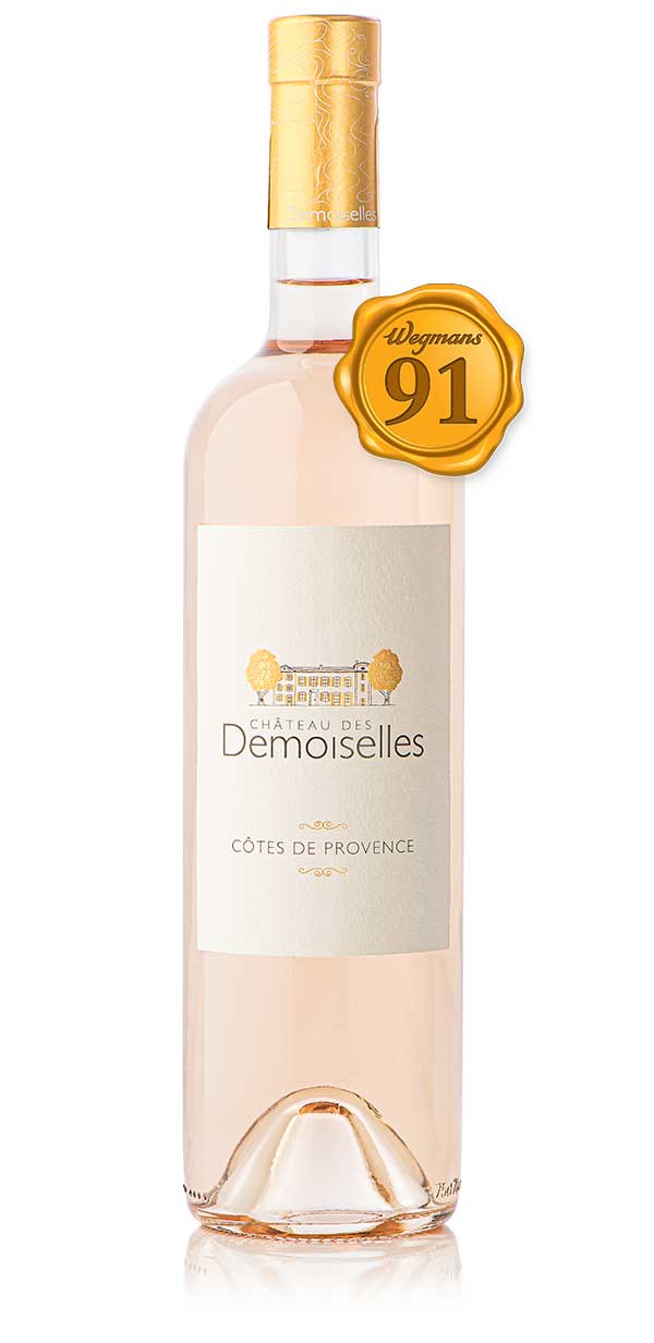 bottle of Chateau des Demoiselles Cotes de Provence Rose