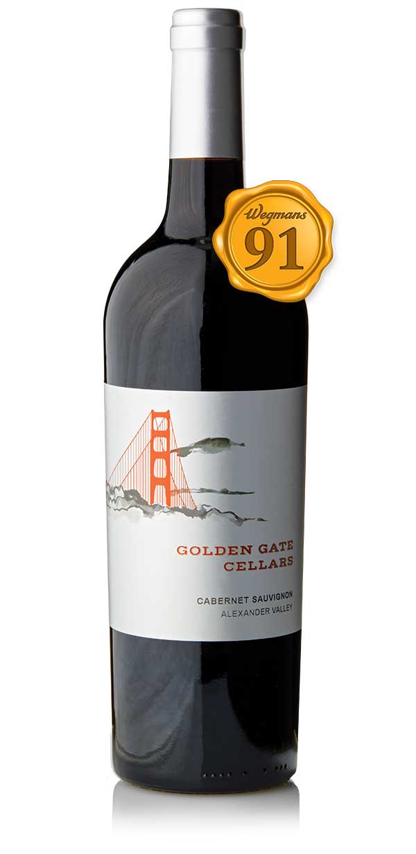 bottle of Golden Gate Cellars Alexander Valley Cabernet Sauvignon