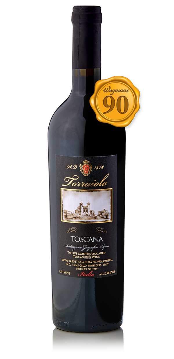 bottle of Torraiolo Super Toscana