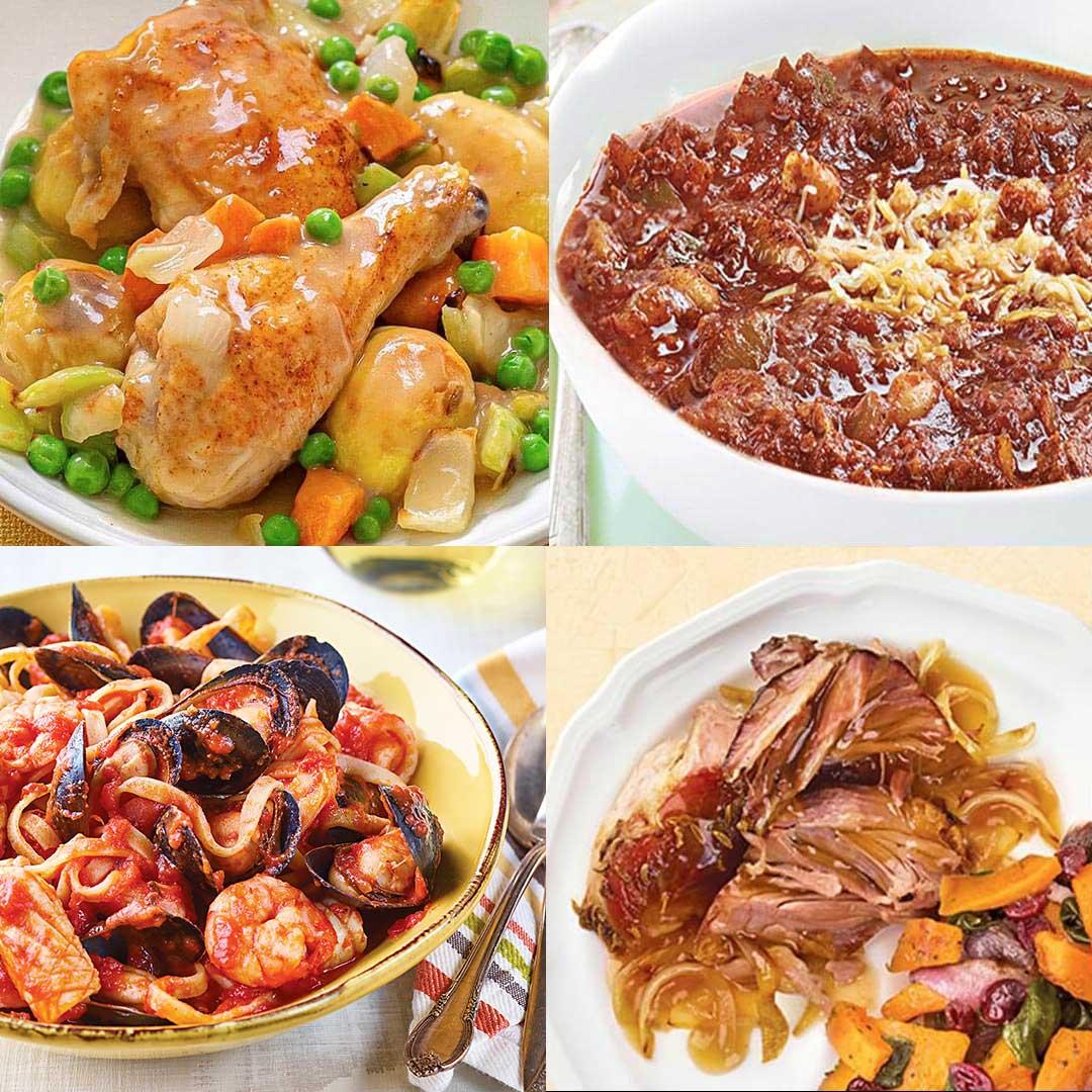collage of recipes