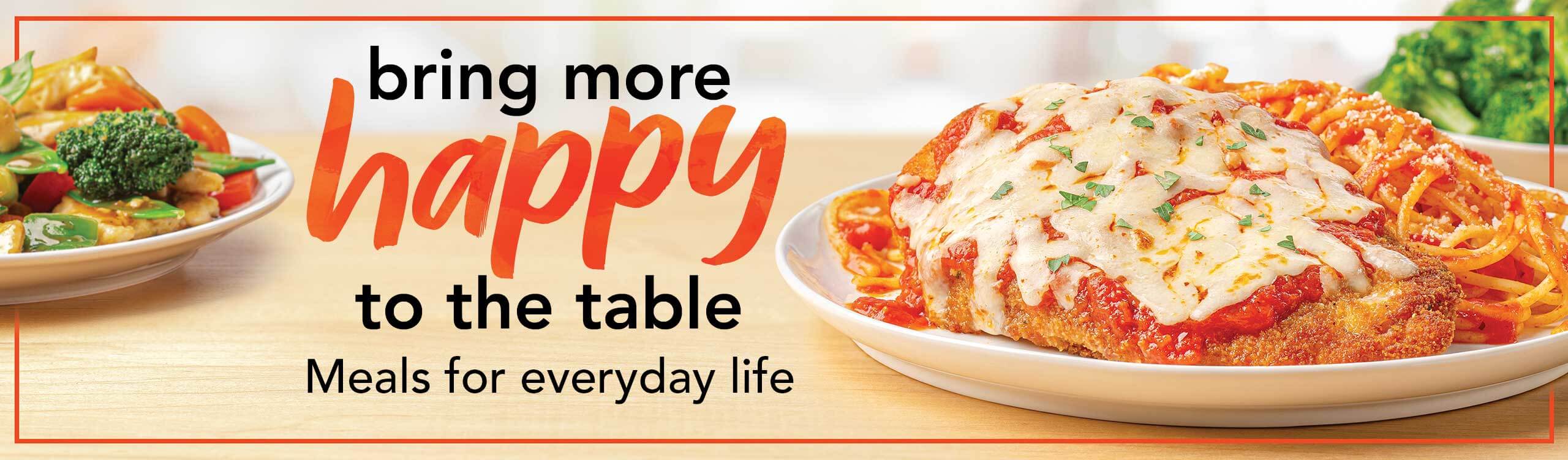 bring more happy to the table