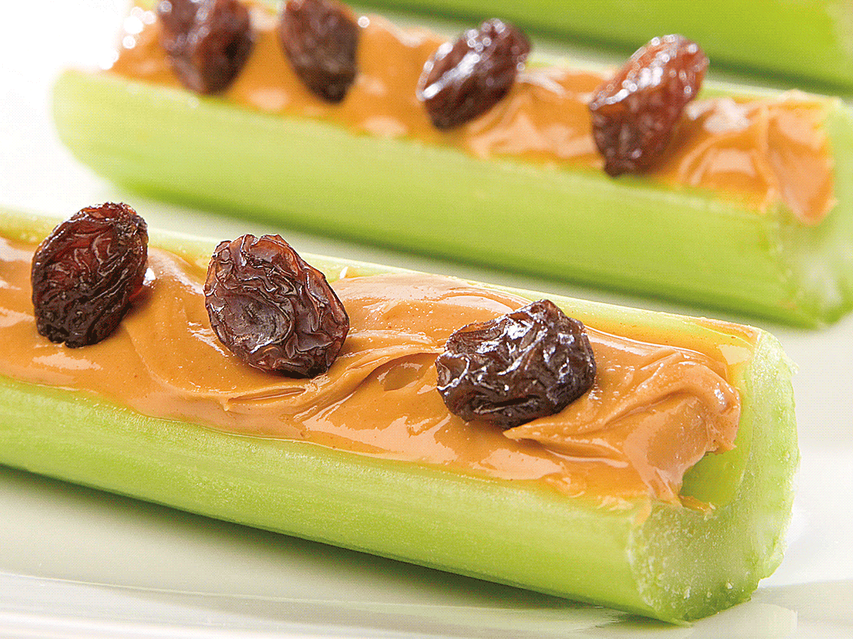 Ants on a log and other halloween snacks