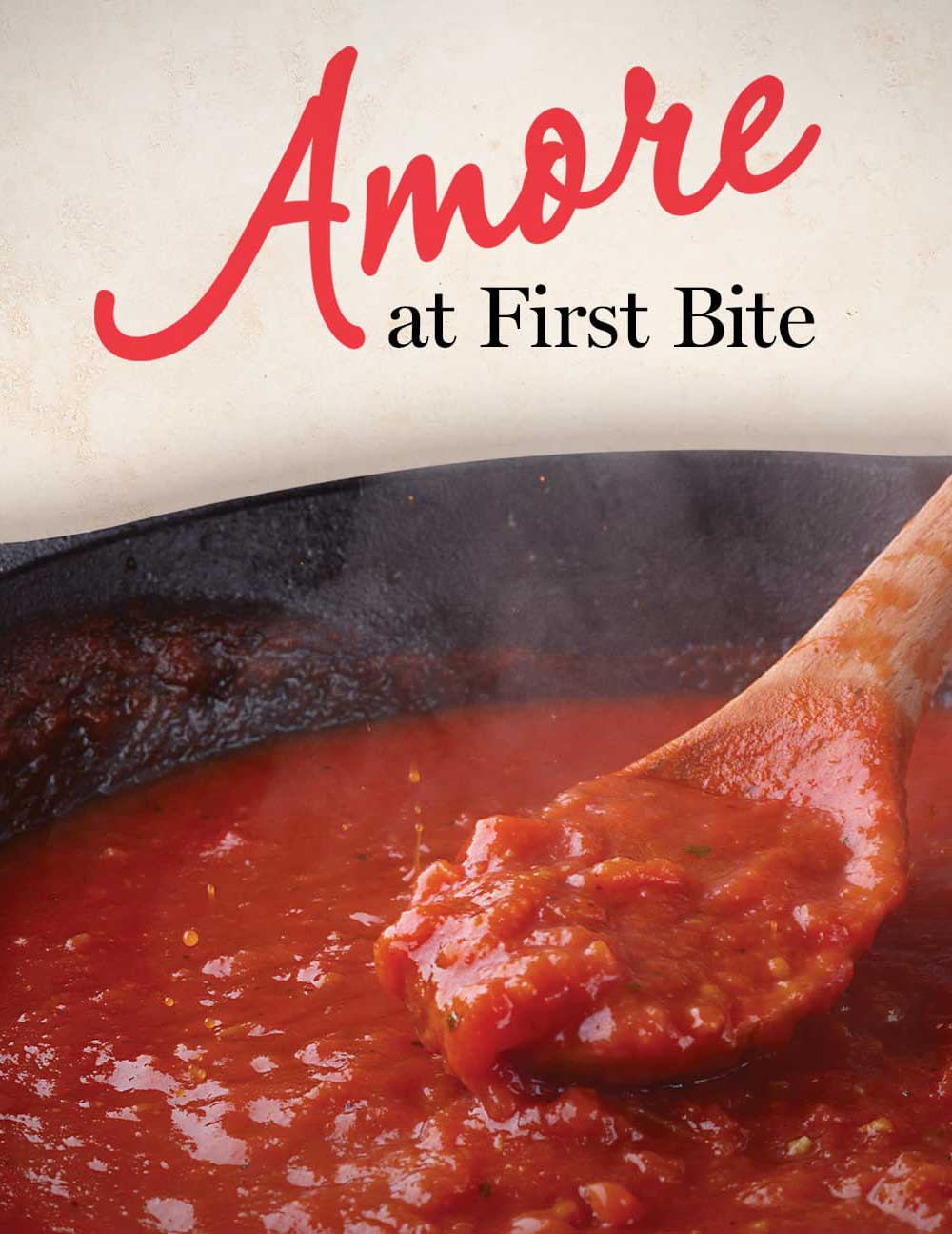 Amore at first bite