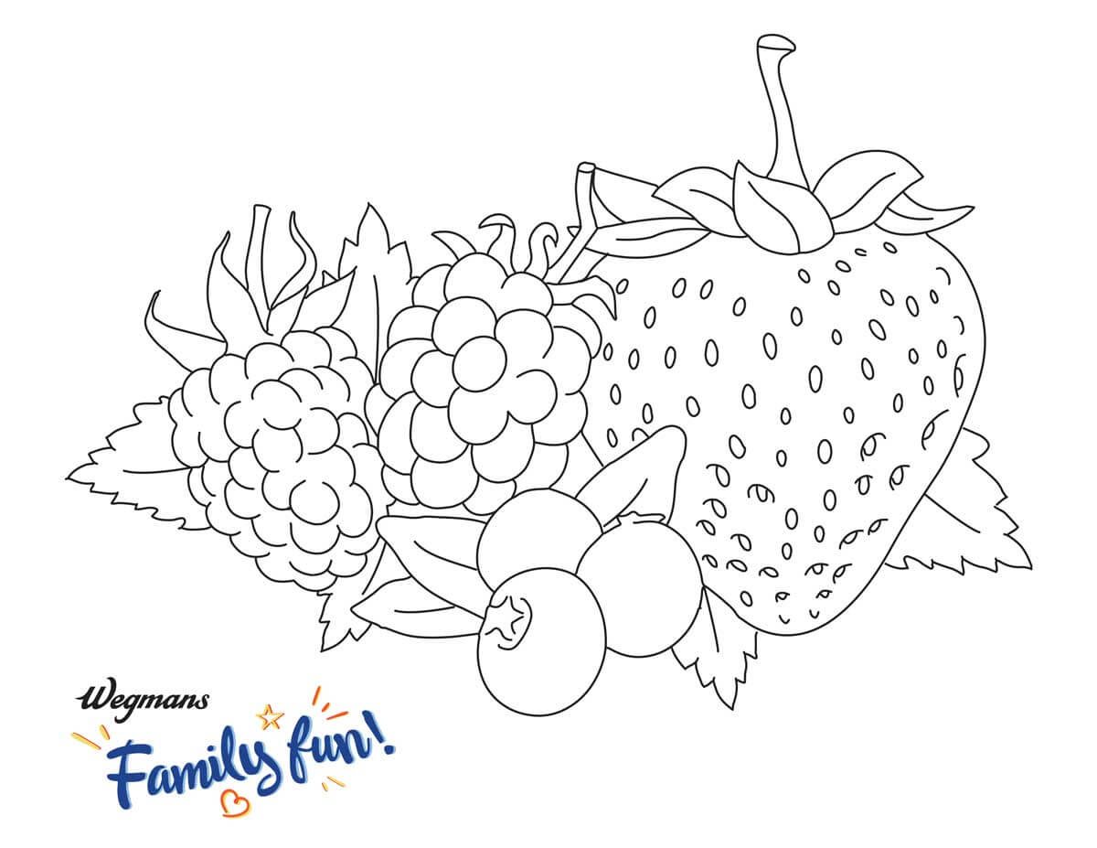 Only Berry Coloring Sheet